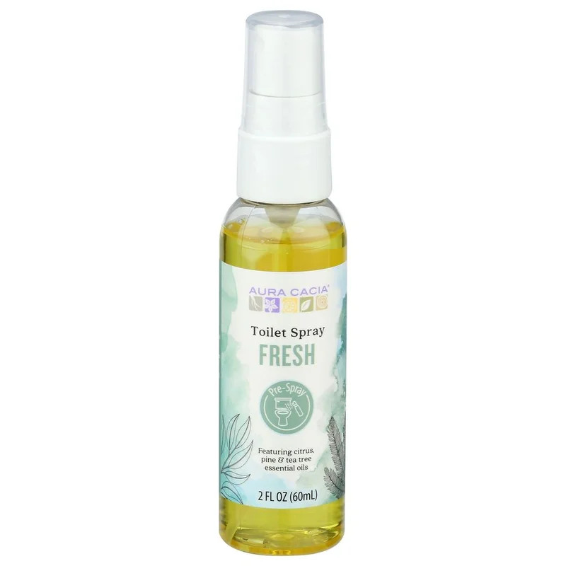 Aura Cacia Fresh Toilet Spray, 2 Fluid Ounce